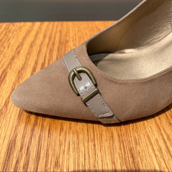 Vaneli Dalan Truffle Suede Closed-toe Sandals 8.5M - Picture 6 of 11